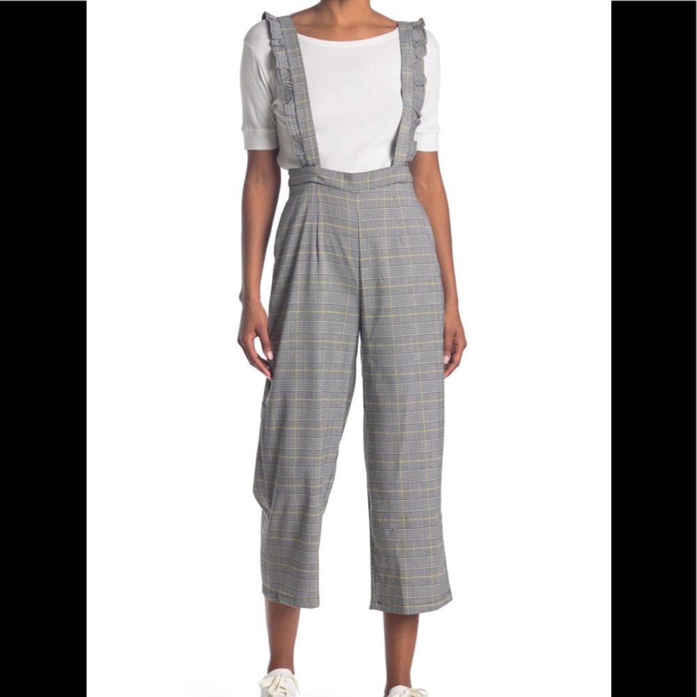 Modcloth Ruffle Suspender Trousers